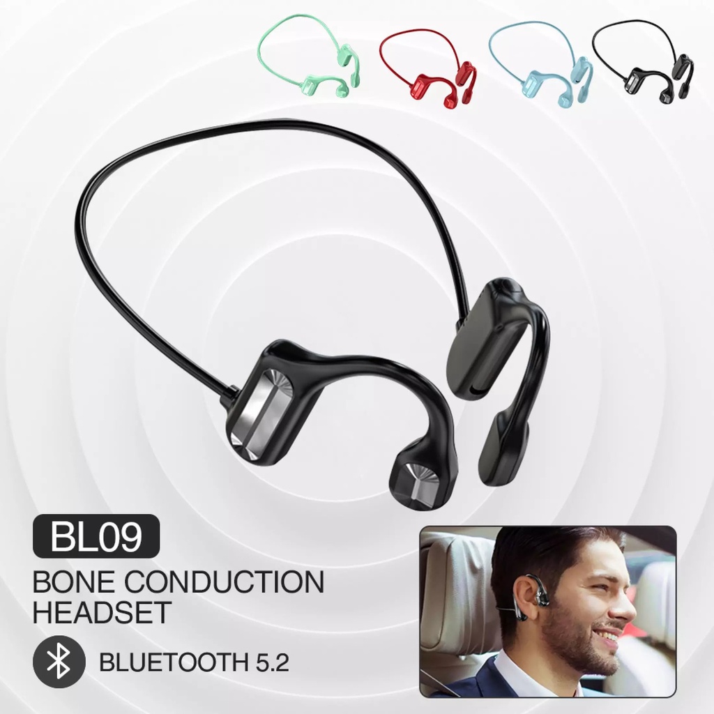 BL09 Concept Bone Conduction Wireless Bluetooth Headset Ear Hanging Non In-Ear Movement Bluetooth 5.2 Earphone